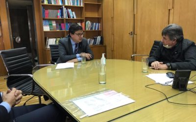 El “Cholo” García le presentó formalmente a Moroni el Consejo Nacional del Trabajo Municipal Decente