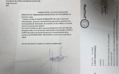 MUNICIPALES de AVELLANEDA (B.A.) – STMA –