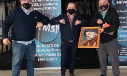 Pirillo visitó el Sindicato de Trabajadores Municipales de San Isidro