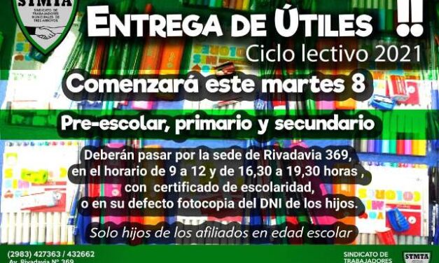 MUNICIPALES de TRES ARROYOS (B.A.) – STMTA –