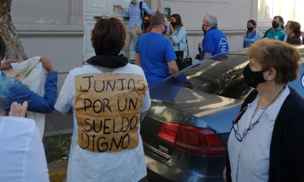 Imágenes del conflicto en Junín (B.A.).
