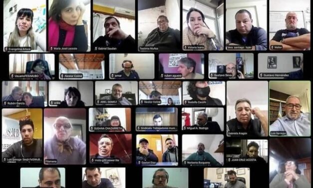Secretarios Generales de Federación de Sindicatos Municipales Bonaerenses.