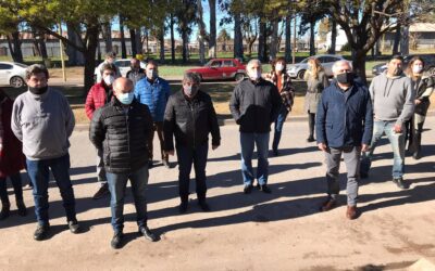 Imágenes de la inauguración de la obras de remodelación del Sindicato de Trabajadores Municipales de Gonzales Chaves.