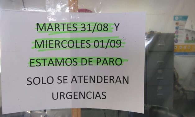 Trabajadores de la salud inician este martes un paro por 48 horas