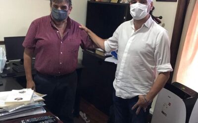 CHOLO GARCÍA recibió la visita del Ministro JUAN ZABALETA