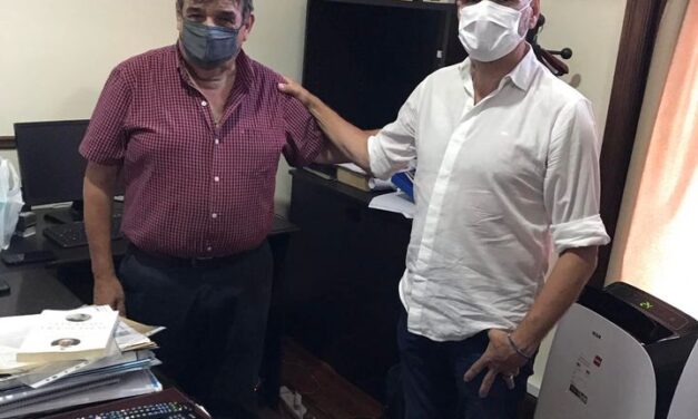 CHOLO GARCÍA recibió la visita del Ministro JUAN ZABALETA