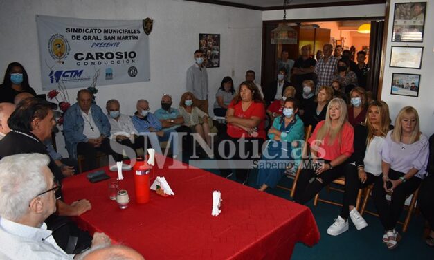 Reasumió en su sindicato: Carosio pide un 60 por ciento de aumento para los municipales de San Martín