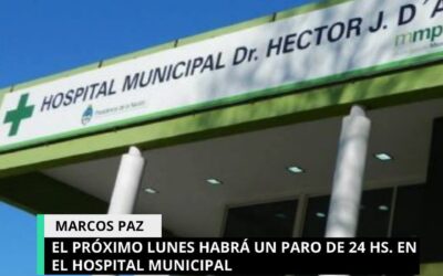 ENFERMEROS DEL HOSPITAL DE MARCOS PAZ EXIGEN UN AUMENTO DE SUELDO