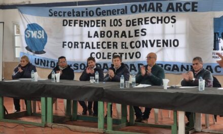 Omar Arce asumió como secretario general del sindicato de municipales de San Isidro