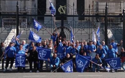 Municipales movilizaron con varios reclamos a provincia e intendentes