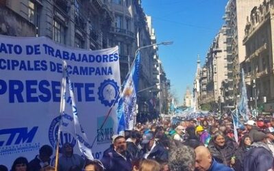El Sindicato Municipal dijo presente en la masiva movilización de FeSiMuBo