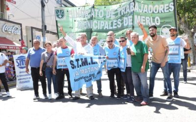 Participamos de la marcha de la regional 7ma de la Federación de Sindicatos Municipales Bonaerenses