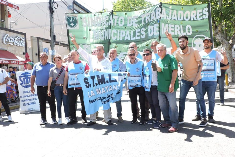 Participamos de la marcha de la regional 7ma de la Federación de Sindicatos Municipales Bonaerenses