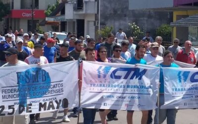La Asociación de Empleados Municipales se movilizó y presentó sus reclamos