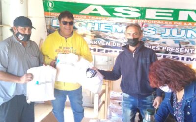 NORMALIZADORES DE FESIMUBO ENTREGARON GUARDAPOLVOS, ÚTILES, Y REALIZARON UNA ASAMBLEA CON TRABAJADORES MUNICIPALES