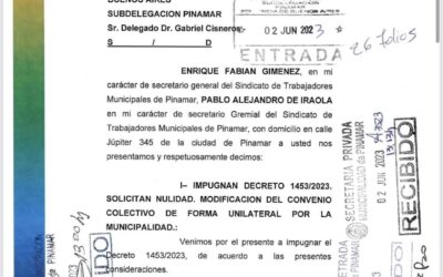 Alerta del STMP por un decreto del Intendente Yeza