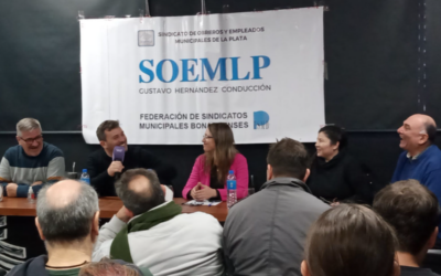 La Federación de Sindicatos Municipales Bonaerenses realizó una jornada de debate sobre cambio climático en La Plata
