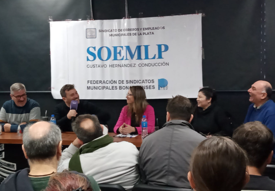 La Federación de Sindicatos Municipales Bonaerenses realizó una jornada de debate sobre cambio climático en La Plata