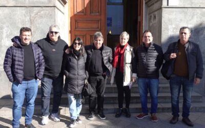 Rubén «Cholo» García visitó la ciudad y compartió un encuentro con autoridades del STM