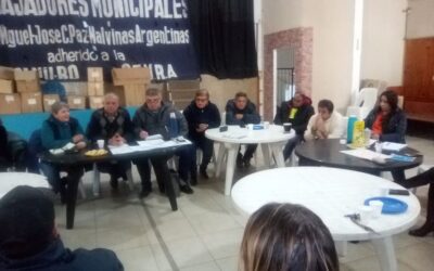 plenario de delegadas y delegados gremiales de los distritos de San Miguel . José C Paz y Malvinas Argentinas .