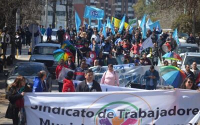 “El acampe va continuar hasta que se resuelva la instancia”, advierten los trabajadores municipales de Pinamar