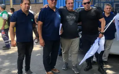 Nueva protesta de los municipales de San Isidro pidiendo aumento salarial