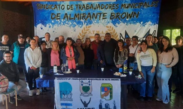 REUNIÓN DE LOS SINDICATOS DE TRABAJADORES MUNICIPALES INTEGRANTES DE LA REGIONAL CONURBANO SUR.