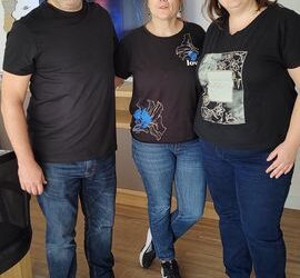 María José Lacoste y Ana Bernardo visitaron la sede de Fe.Si.Mu.Bo.