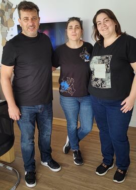 María José Lacoste y Ana Bernardo visitaron la sede de Fe.Si.Mu.Bo.