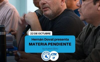 Hernán Doval presenta su nuevo libro «Materia Pendiente»