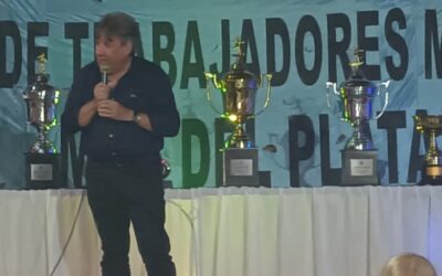 El “Cholo” García encabezó la premiación del torneo de fútbol con un fuerte mensaje sindical