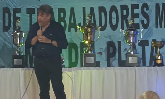 El “Cholo” García encabezó la premiación del torneo de fútbol con un fuerte mensaje sindical