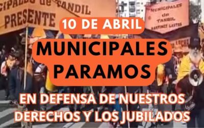 PARO GENERAL NACIONAL JUEVES 10 DE ABRIL