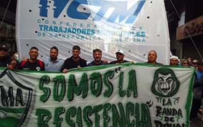 MARCHA DE LOS MUNICIPALES DE LA REPÚBLICA ARGENTINA,TODOS CON LOS JUBILADOS