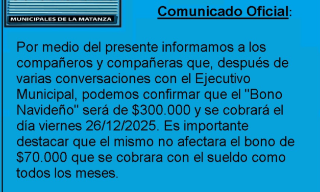 MUNICIPALES de LA MATANZA (B.A.) – STMLM –
