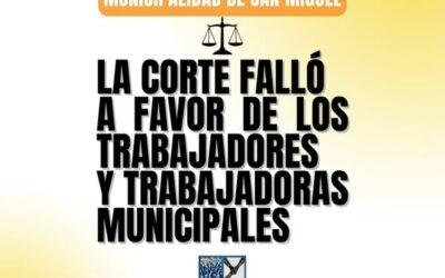 A LAS COMPAÑERAS Y COMPAÑEROS DE SAN MIGUEL