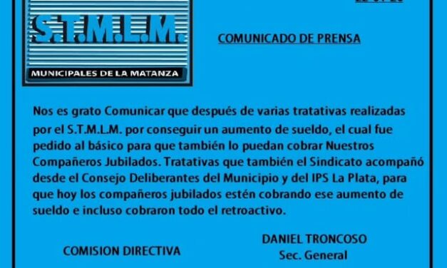 MUNICIPALES de LA MATANZA (B.A.) – STMLM –