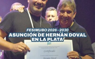 FESIMUBO 2026-2030: Así fue la asunción de Hernán Doval en La Plata