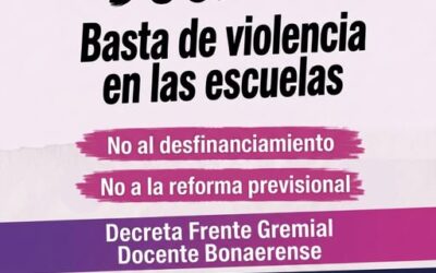PARO PROVINCIAL DOCENTE | 30 DE JUNIO