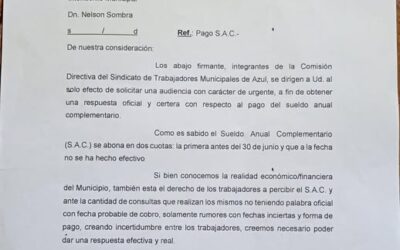 STMA: Reunión por el aguinaldo.
