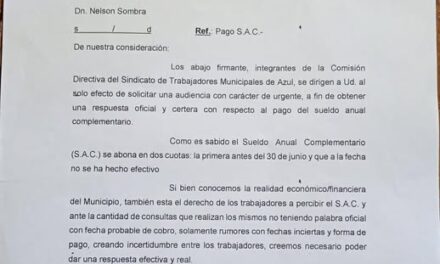 STMA: Reunión por el aguinaldo.