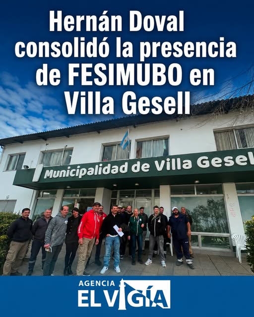Hernán Doval consolidó la presencia de FESIMUBO en Villa Gesell