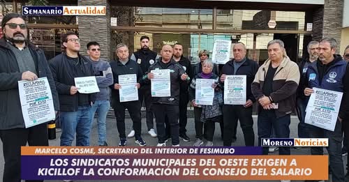 Los sindicatos municipales del oeste exigen a Kicillof la conformación del Consejo del Salario