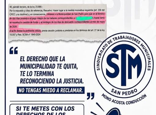 MUNICIPALES de SAN PEDRO (B.A.) – STMSP –