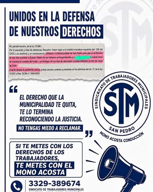 MUNICIPALES de SAN PEDRO (B.A.) – STMSP –