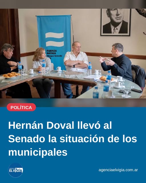 Hernán Doval llevó al Senado la situación de los municipales