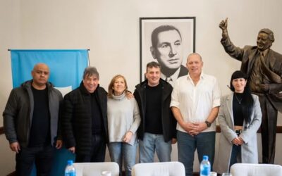 Sergio Berni y autoridades del Senado bonaerense recibieron a representantes de los sindicatos municipales