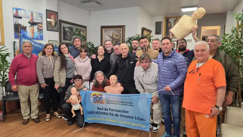 Capacitación en RCP en el Sindicato de Trabajadores Municipales de Vicente López STMVL