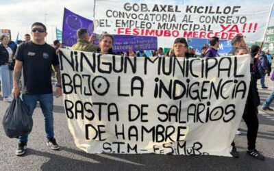 Protesta de FESIMUBO: corte en las rutas 6 y 205