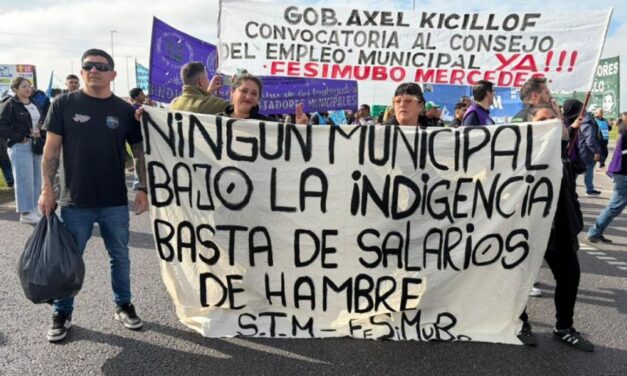 Protesta de FESIMUBO: corte en las rutas 6 y 205
